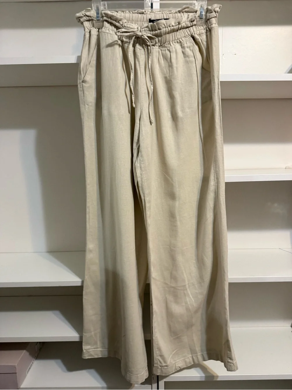 44. REWASH BEIGE PANTS L - Picture 1 of 3